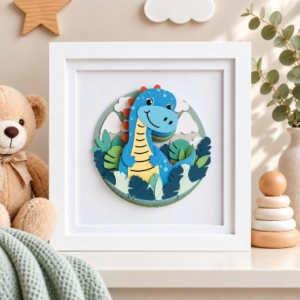 Little Dinosaur 3D Nursery Frame