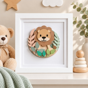 Little Lion 3D Nursery Frame