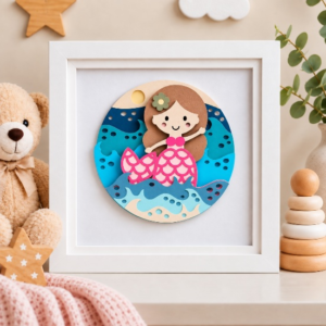 Little Mermaid 3D Nursery Frame